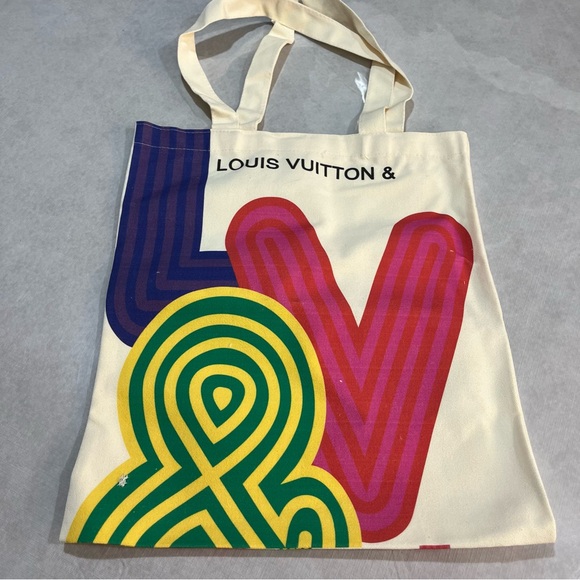 Louis Vuitton & Exhibition Multicolor Canvas Tote Bag NWOT - Picture 4 of 4